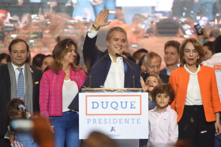 Iván Duque será el presidente número 117 de la historia de Colombia. Foto:César Melgarejo /El Tiempo. 