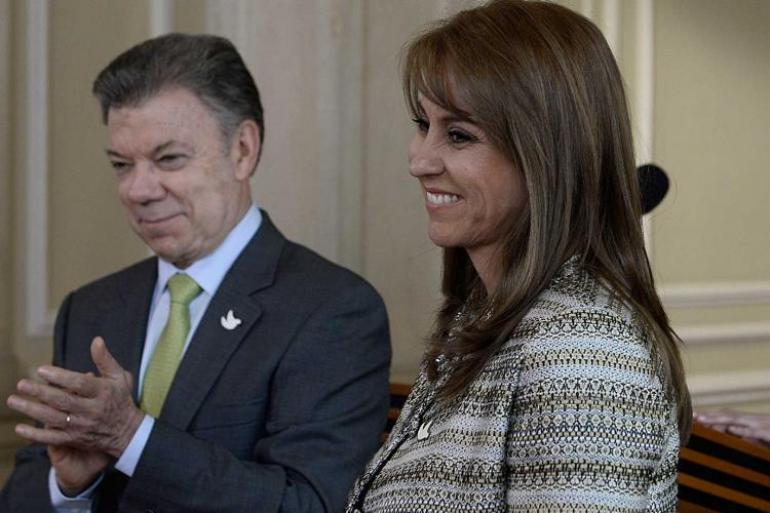 El Presidente de la República, Juan Manuel Santos, posesionó a la vallecaucana Griselda Restrepo como  Ministra de Trabajo. Foto: Presidencia de la República, Juan David Tena - SIG